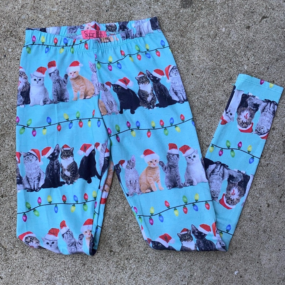 Holiday cats leggings